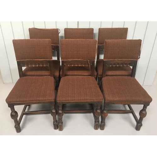 171 - A set of 6 Oak dining chairs.
Dimensions(cm) H90 (To Seat 48) W47 D42
