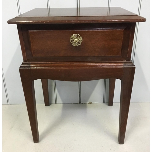 111 - A single Stag bedside table.
Dimensions(cm) H56 W42 D32