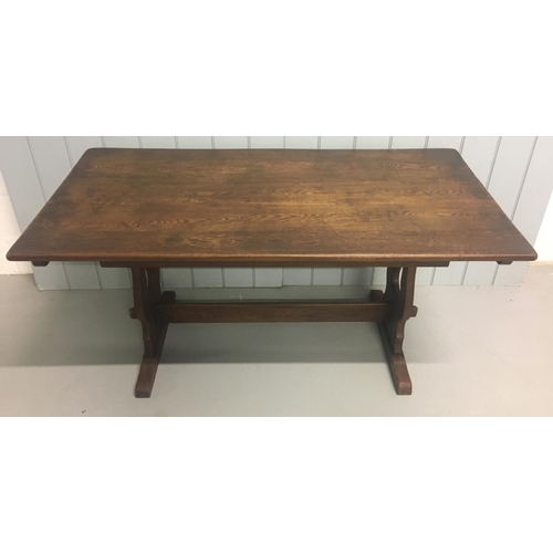 7 - A classic oak refectory table.
Dimensions(cm) H75 W151 D76