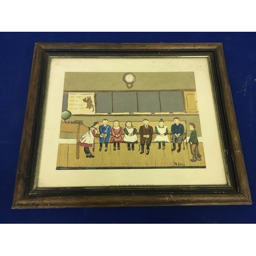 225 - A comedy school house print by M Ickis.
Dimensions(cm) H 50 W60 D3