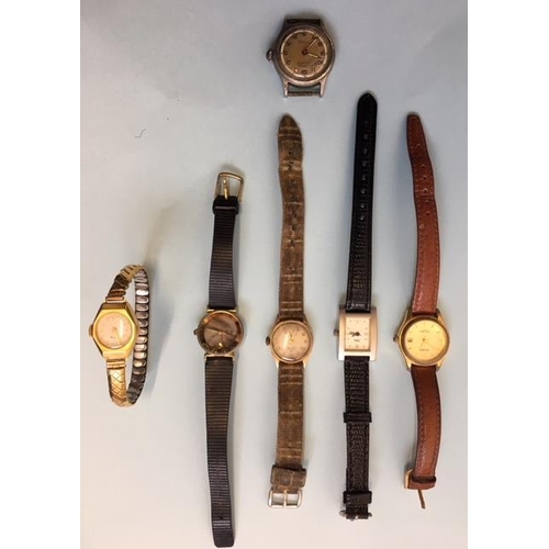 351 - 6 assorted vintage ladies watches. One strapless.
Malona, Helvetia, Sekonda, Reflex, Services & Loui... 