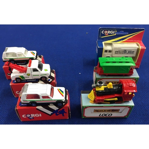 109 - Six boxed Corgi Juniors vehicles from the early 1980's. Includes two picture boxed from the Western ... 