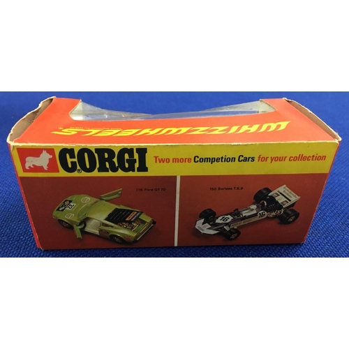 132 - A boxed Corgi Whizzwheels Team Surtees TS9B from 1972. No. 153