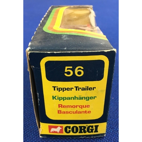 133 - A boxed Corgi Tipper Trailer from 1976. No. 56.