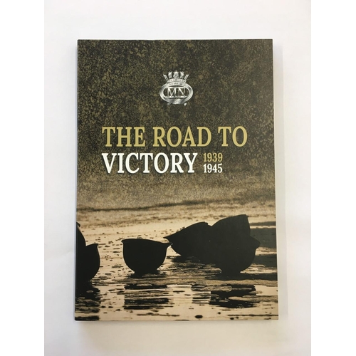 151 - Road To Victory D-Day 75th Anniversary Half Crown (x2), together with presentation folder and a cert... 