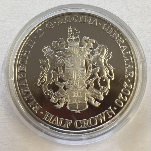 156 - VE Day Chronicles - Half Crown 2020 Gibraltar; Changing Face of British Coinage - Threepence; Flande... 