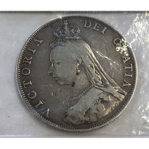 181 - 1887 Queen Victoria Double Florin. 925 Sterling Silver nicknamed 