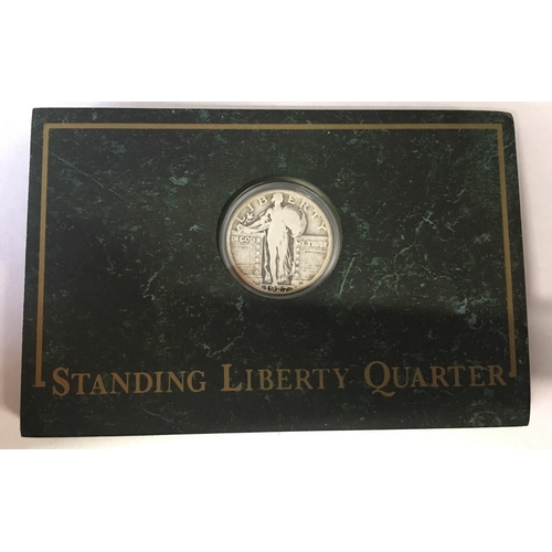 186 - 1927 Boxed Standing Liberty Quarter