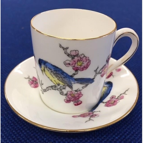 395 - A pretty 6 cup & saucer coffee set from the Royal Albert 