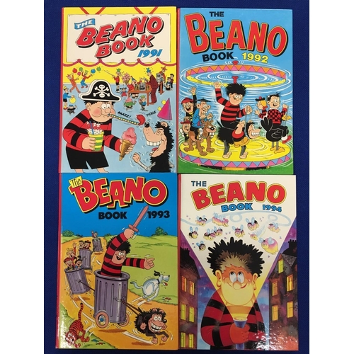 63 - A large collection of 20 Beano Annuals. Every edition from 1979-1998 inclusive. Exceptionally good c... 