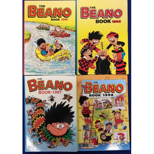 63 - A large collection of 20 Beano Annuals. Every edition from 1979-1998 inclusive. Exceptionally good c... 