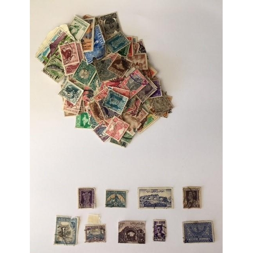 126 - A mixed lot of approximately 180 stamps from Africa, Asia & Middle East. All mainly from 1930s-1960s... 