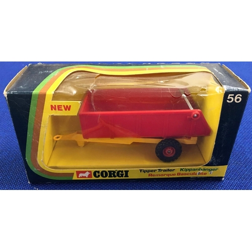 133 - A boxed Corgi Tipper Trailer from 1976. No. 56.