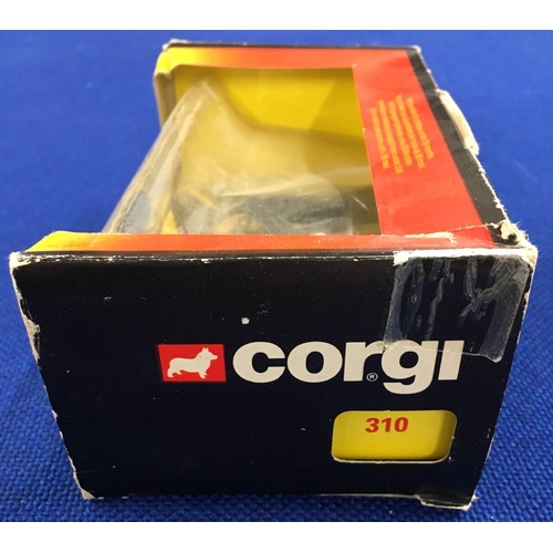 136 - A boxed Corgi Porsche 924 in black & gold, from 1981. No. 310.