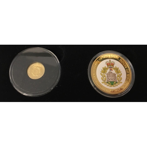 174 - 100th Anniversary of House of Windsor Set by Heirloom Coin Collections. 24ct Gold plated copper & so... 