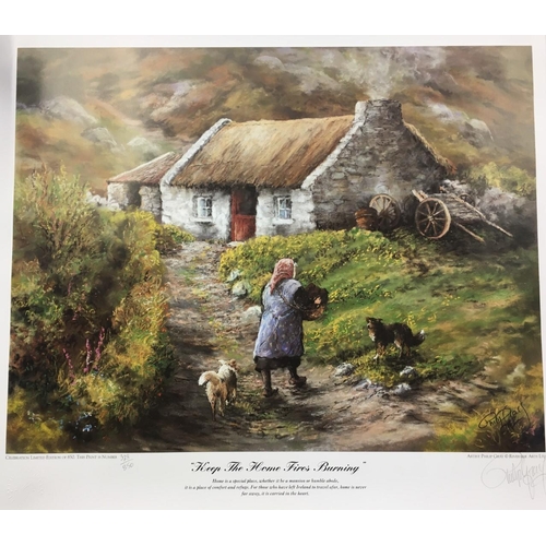 267 - Four unframed limited edition, signed prints by Irish artist, Philip Gray. All have certificates of ... 