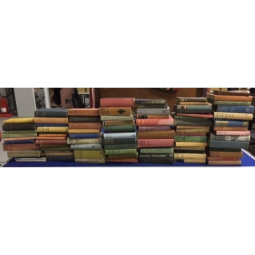 347 - Approximately 92 vintage & antique fiction books