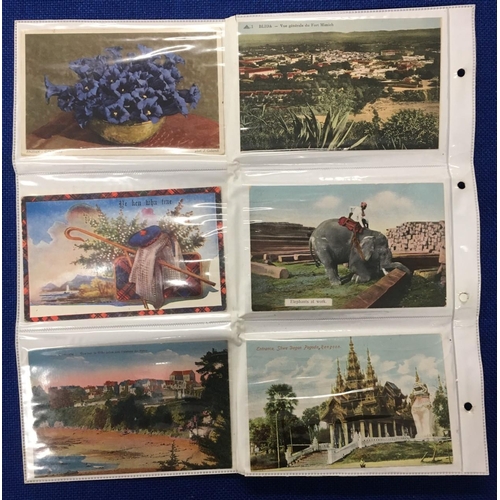 496 - A small collection of vintage and Victorian postcards.