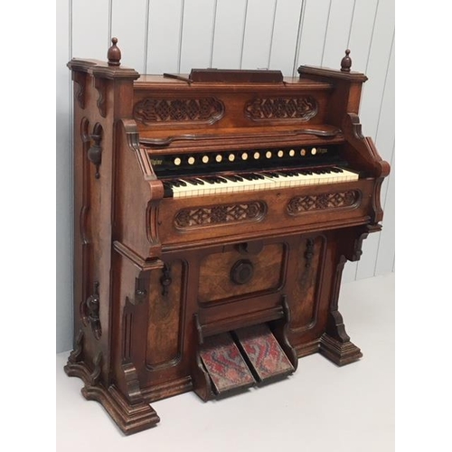 602 - A large, beautiful, church organ.
c.1920's.
Untested.
Dimensions(cm) H131 W120 D58