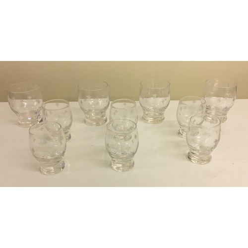 300 - Rare Stuart Crystal Glasses - Star Pattern.
Six sherry glasses and four wine glasses.