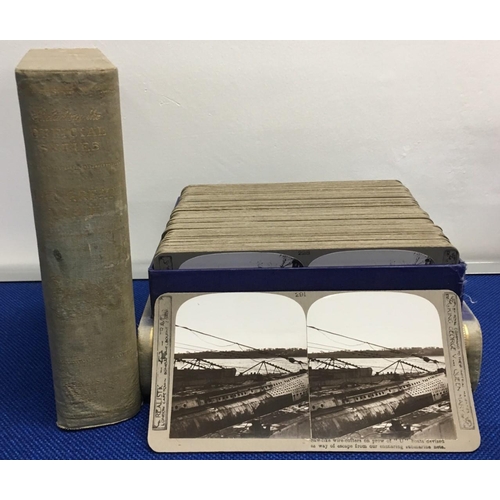 386 - A large lot of rare Stereoviewers (x2), together with over 300 photocards. Includes 270 WWI image ca... 