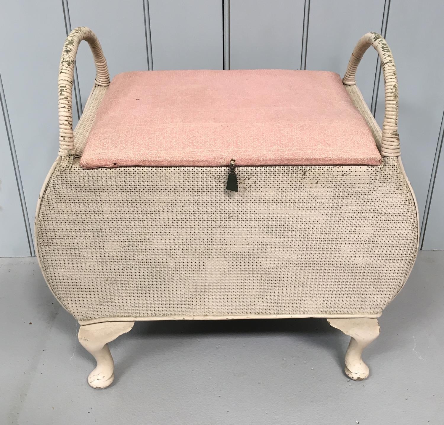 lloyd loom dressing table stool