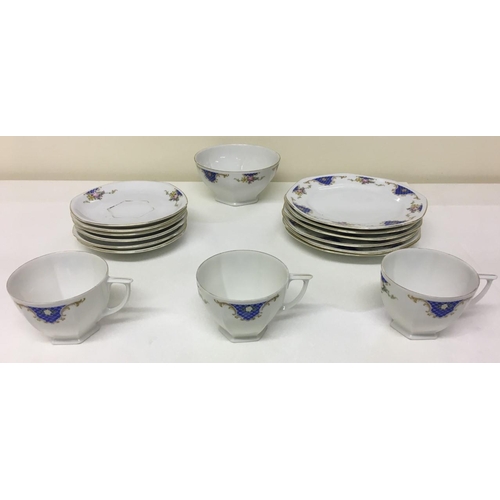 550 - A pretty part-teaset from 1920's/30's. Made by MZ (Moritz Zdekauer) in Czechoslovakia.
Includes Tea ... 