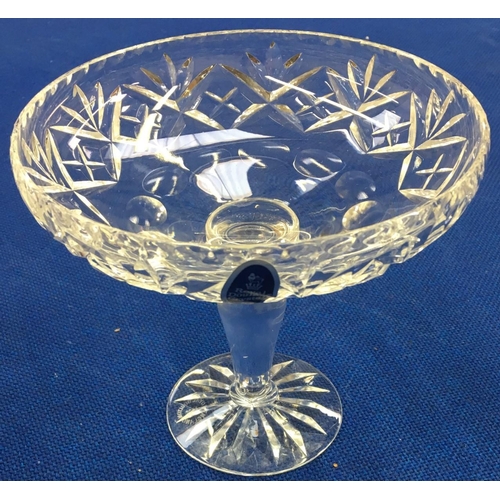 581 - A beautiful crystal bonbon dish by Royal Doulton