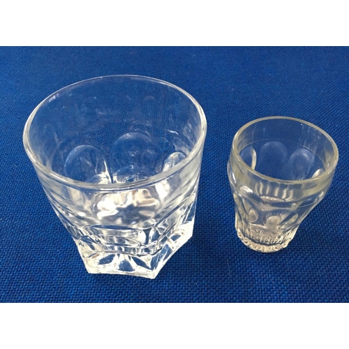582 - A good assortment of sets & part-sets of primarily cut-glass wine glasses & tumblers.