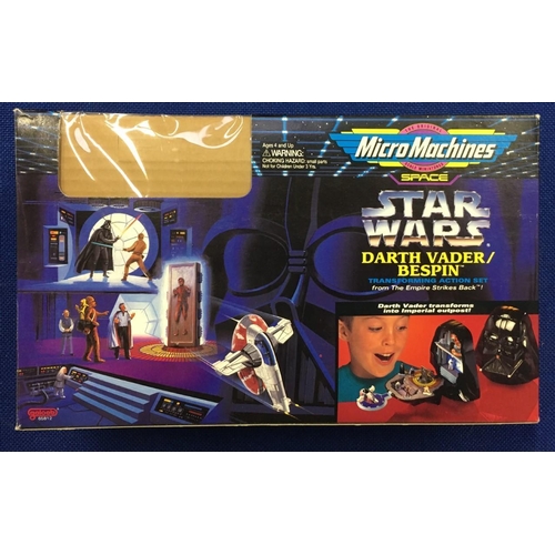 319 - Two Star Wars Micro-Machines sets - Darth Vader & Skyhopper. Skyhopper is sealed/unopened. Darth Vad... 