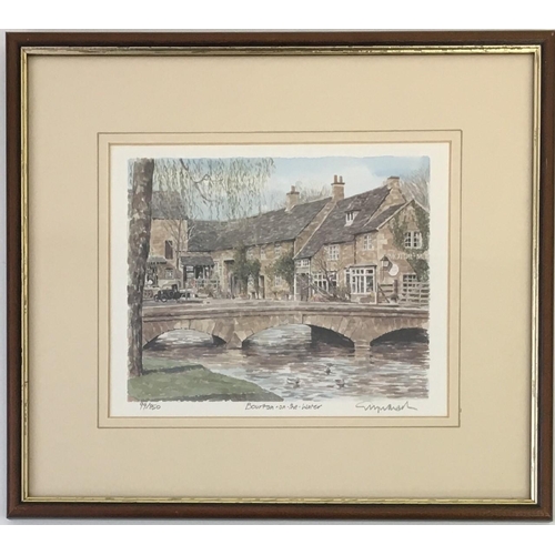 427 - A pair of limited edition, signed prints by Glyn Marsh. Both Cotswold scenes. 