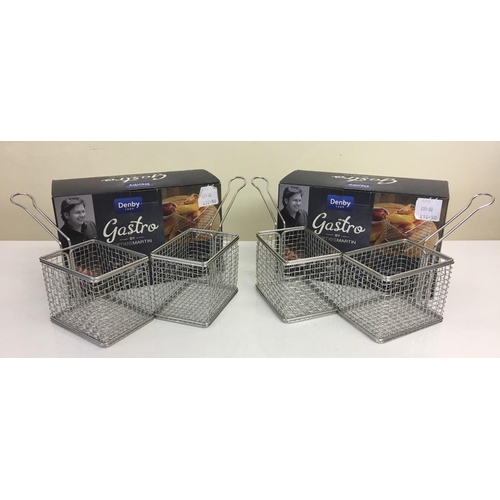 563 - A pair of new/boxed Min-Fry Baskets (2 per box), part of the Gastro by James Martin for Denby range.