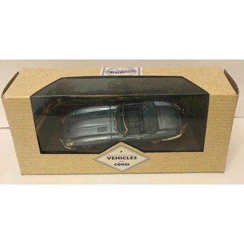 194 - Corgi Classics 98121 Jaguar E Type (open top, metallic blue)