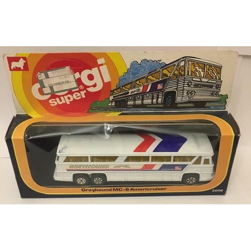 195 - Corgi Super Juniors 2008 Greyhound Bus (MC-8 Autocruiser). From 1976.