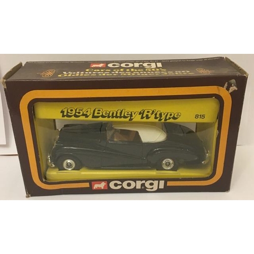 198 - Corgi 50's Classics 815 1954 Bentley R Type (black with white top).