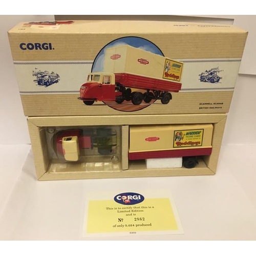 202 - Corgi Classics 97911 Scammell Scarab (British Railways). limited edition 2862/5024.