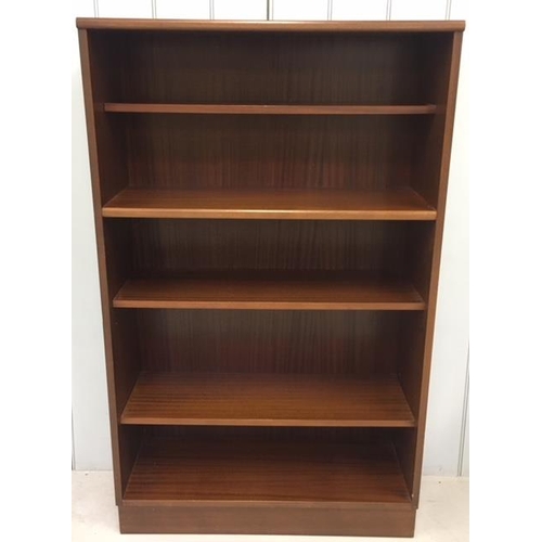 18 - A four-shelved, Mahogany coloured Bookcase.
Dimensions(cm) H133 W82 D29
