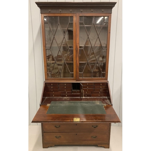 53 - A good quality, 19th century Bureau Bookcase. Suggested provenance indicates owned originally by a d... 
