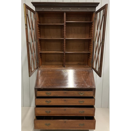 53 - A good quality, 19th century Bureau Bookcase. Suggested provenance indicates owned originally by a d... 