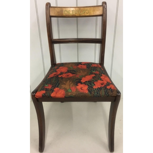 137 - A single vintage Dining/Hall Chair. Upholstered in pretty, floral fabric.
Dimensions(cm) H87 (45 to ... 