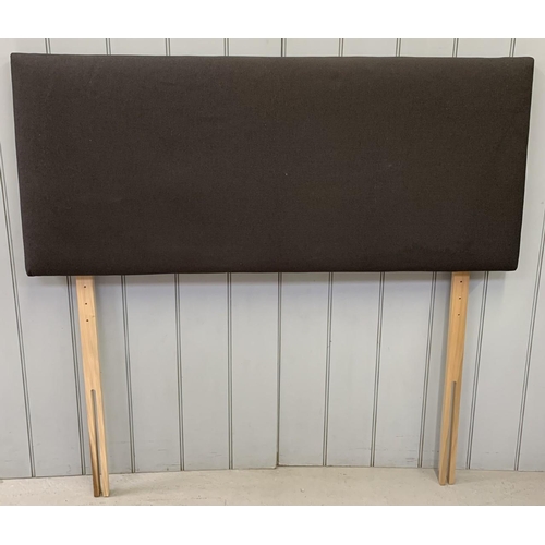 167A - An unused double headboard, in black fabric.
Overall width 133cm.