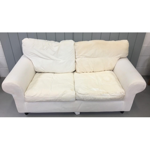 164 - An uncovered two-seater Sofa.
Dimensions(cm) H72(44 to seat) W180 D85