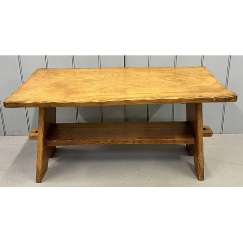 48 - A vintage, solid pine, bench-table.
Dimensions(cm) H47, W92, D45.