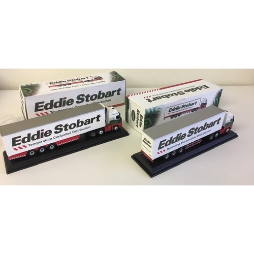 1167 - Two boxed, Atlas Editions Eddie Stobart models. Volvo FH 460 Box Trailer - Marina Elizabeth & Volvo ... 