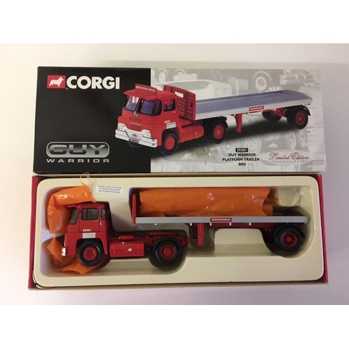 1170 - A boxed, Corgi 29201, Guy Warrior Platform Trailer - BRS. Limited edition 2123/5000. Scale 1:50.