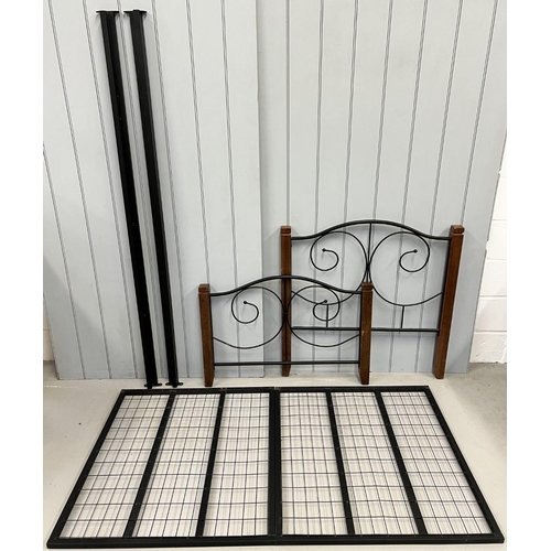 259 - A Sheesham, single bed frame.