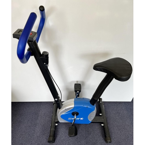 724A - An 'Esprit' exercise bike, model XLF-8 with LCD display.