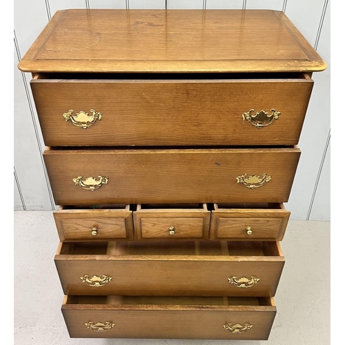 70 - A mid 20th century Stag chest of drawers with two over three over two drawers. Dimensions(cm) H109 W... 