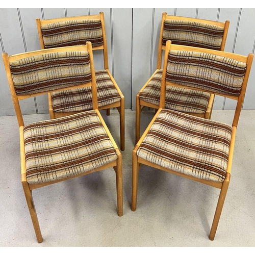 33 - A set of four vintage dining chairs. Dimensions(cm) H84 (45 to seat), W45, D47