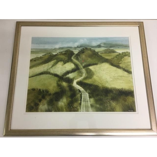 343A - RONALD MADDOX (BRITISH 1930-2018) 'Ynyslas Dunes, Wales', signed/framed watercolour. Framed dimensio... 